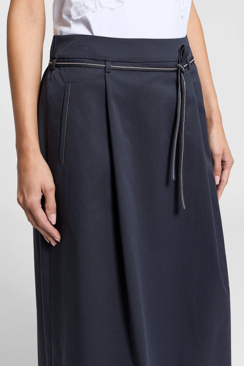 COMBED COTTON GARBARDINE SKIRT