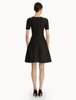 FERN EMBROIDERED KNIT DRESS