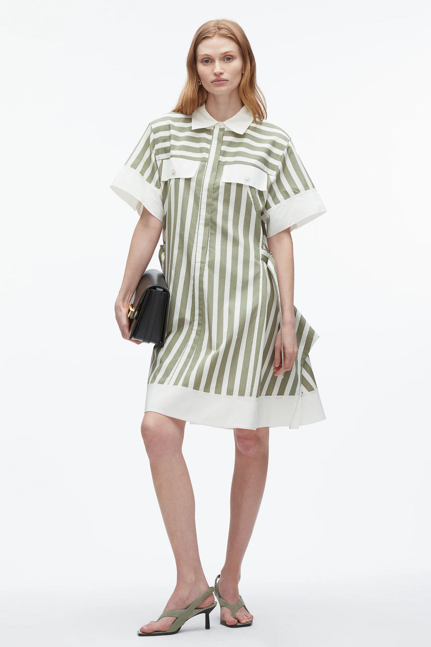 STRIPE SHIRT DRESS