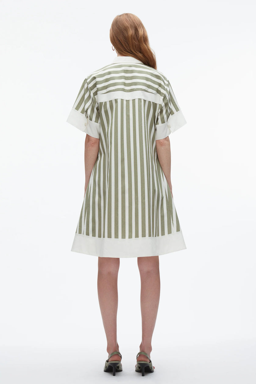 STRIPE SHIRT DRESS