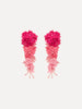 FLOWER BOUQUET CLIP ON EARRINGS