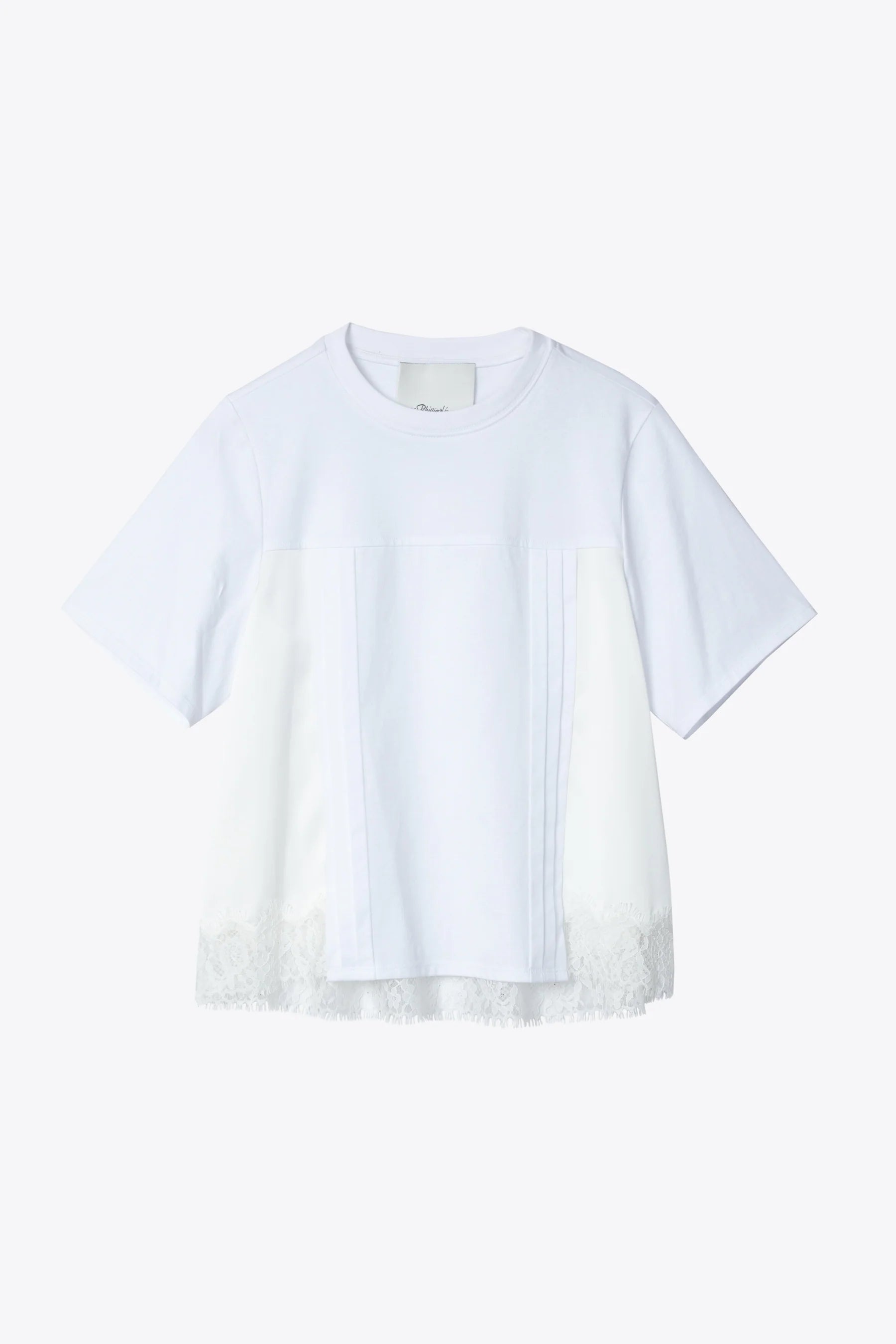 SATIN LACE COMBO TSHIRT
