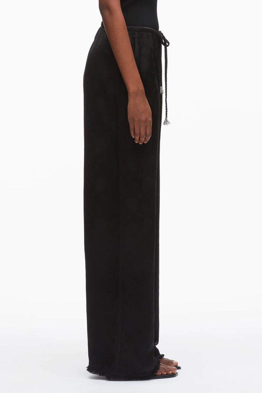 FLORAL JACQUARD PULL ON PANT