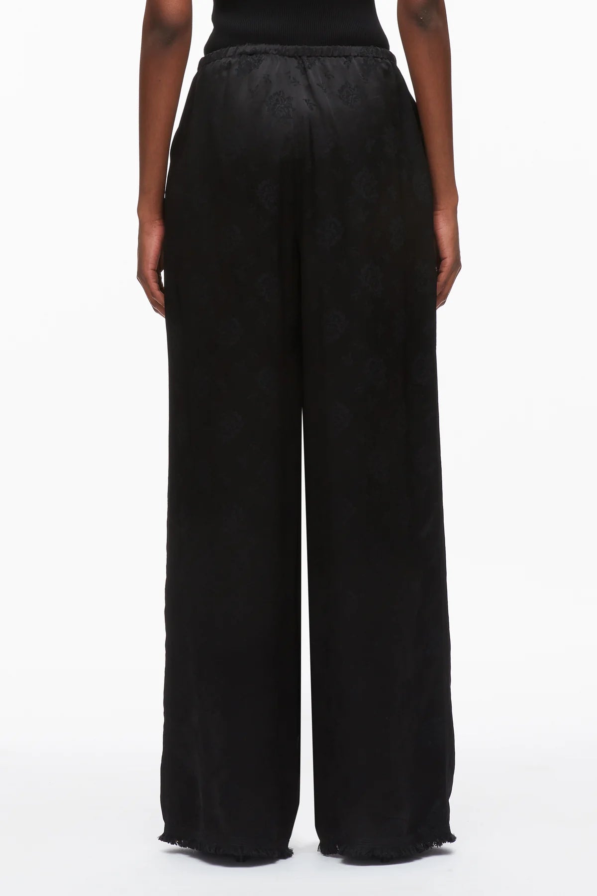 FLORAL JACQUARD PULL ON PANT