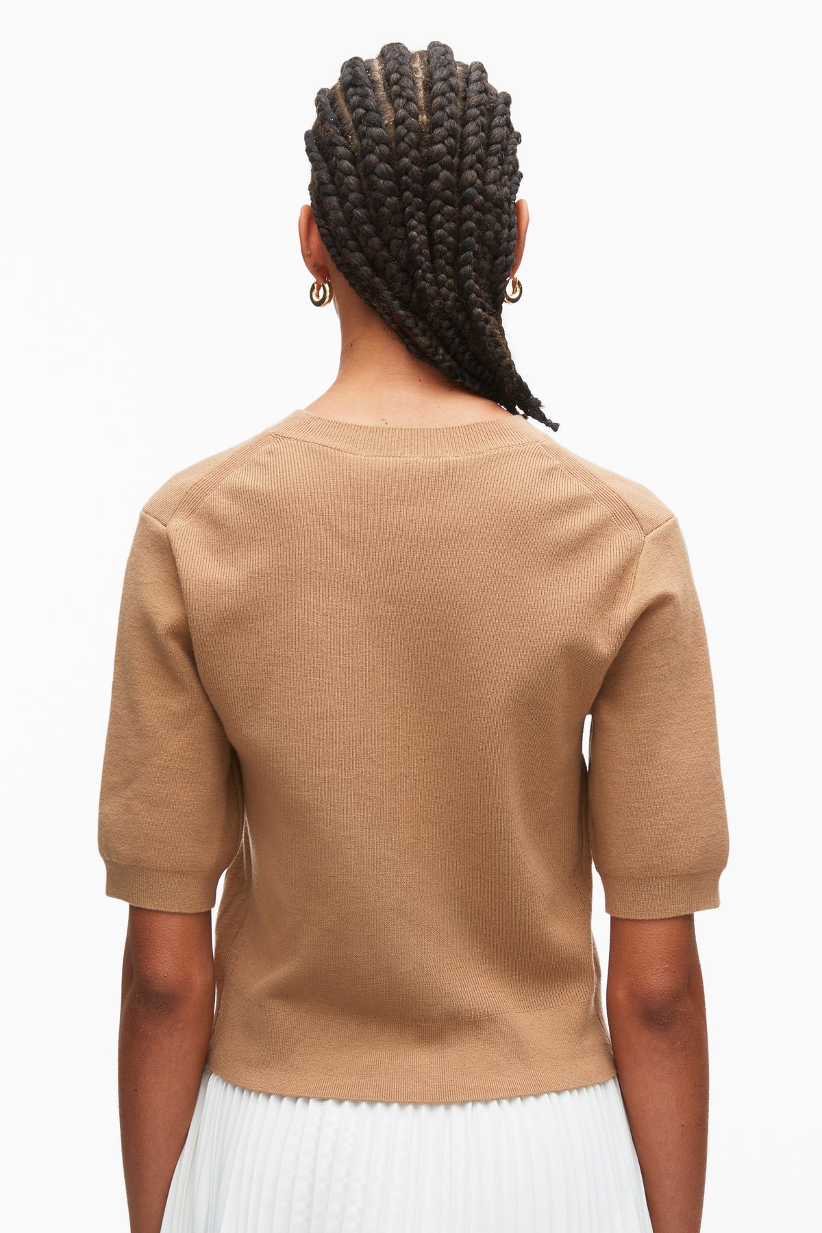 BEADED EMBELLISHMENT KNIT TOP