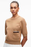 BEADED EMBELLISHMENT KNIT TOP
