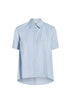 CHARLIE TOP IN PALE BLUE AND WHITE SHRTING