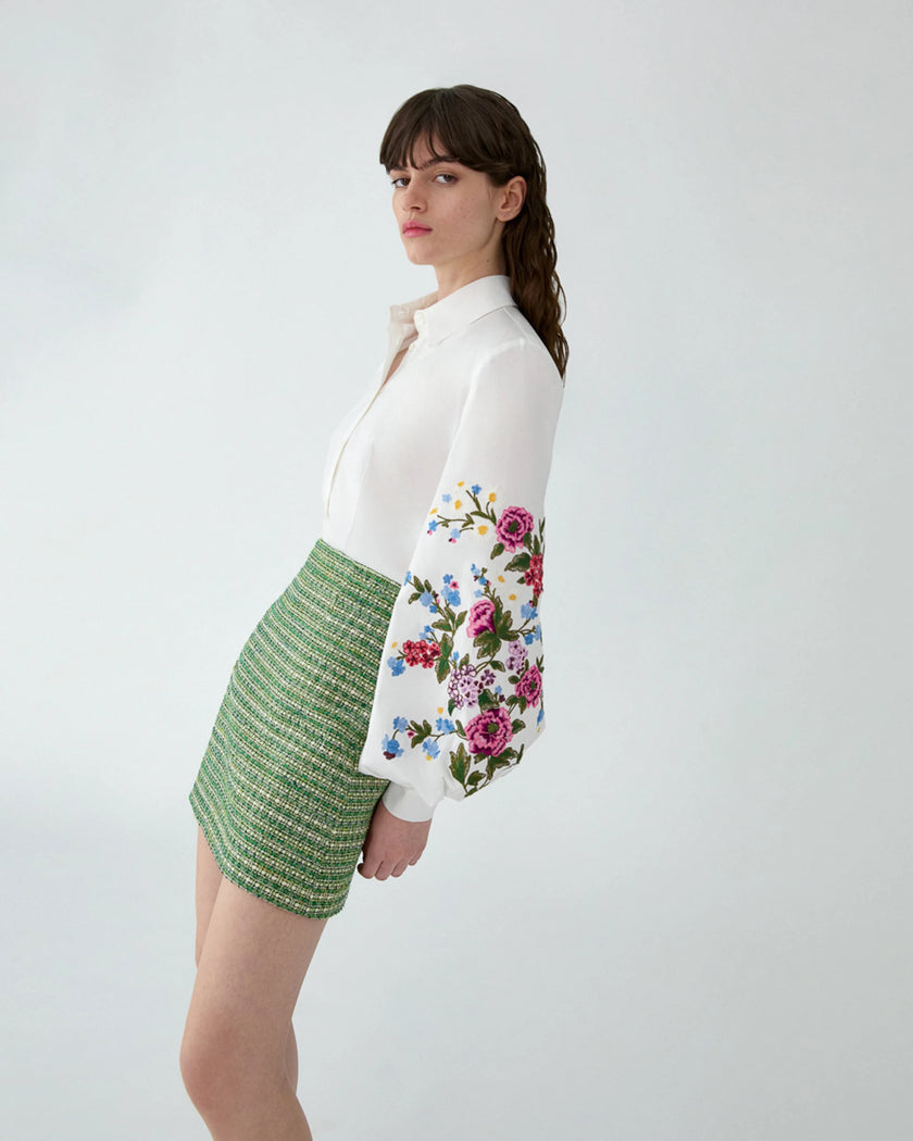 FLORAL EMBROIDERED SHIRT