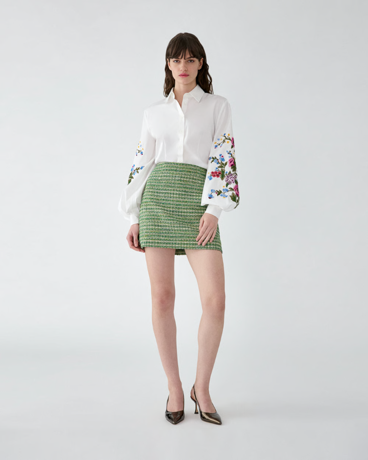 FLORAL EMBROIDERED SHIRT