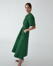 GARBARDINE ALINE MIDI DRESS