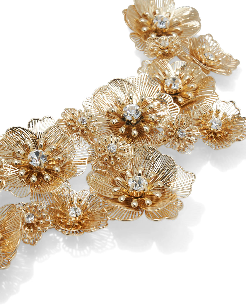 GOLD FLOWER NECKLACE