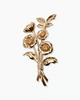 GOLD FLOWER BROOCH