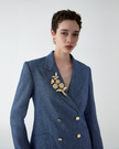 GOLD FLOWER BROOCH