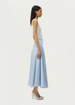 THEA SKIRT IN PALE BLUE AND WHITE