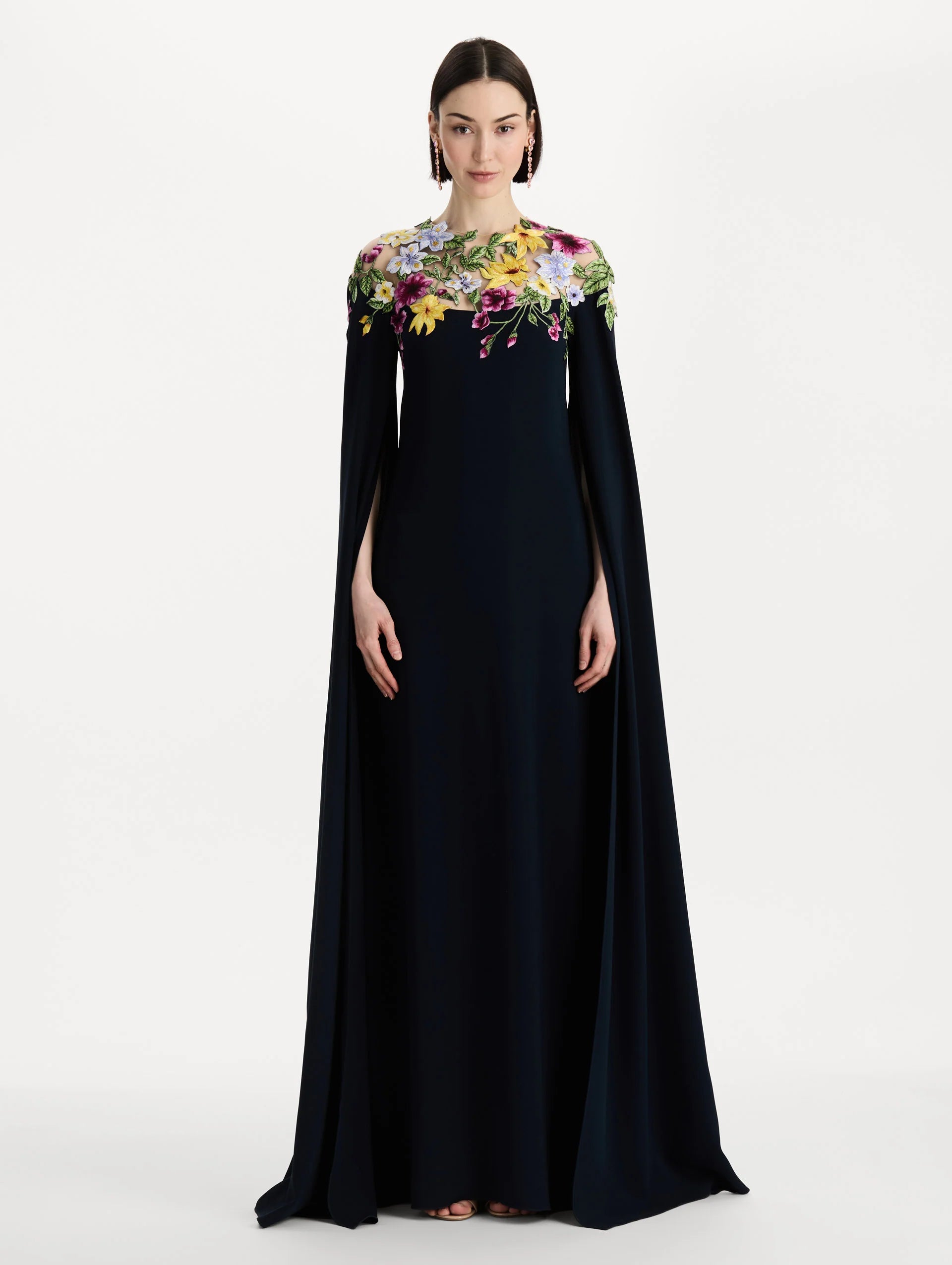 DOMINICAN MIXED FLORAL CAFTAN