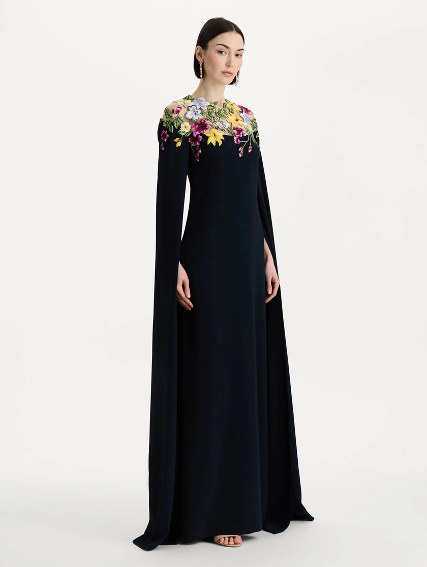 DOMINICAN MIXED FLORAL CAFTAN