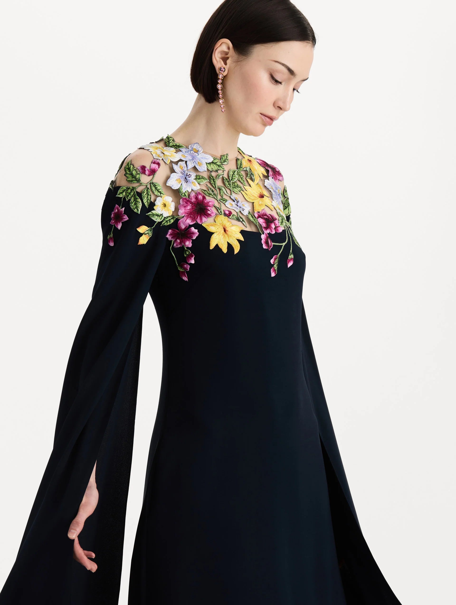 DOMINICAN MIXED FLORAL CAFTAN