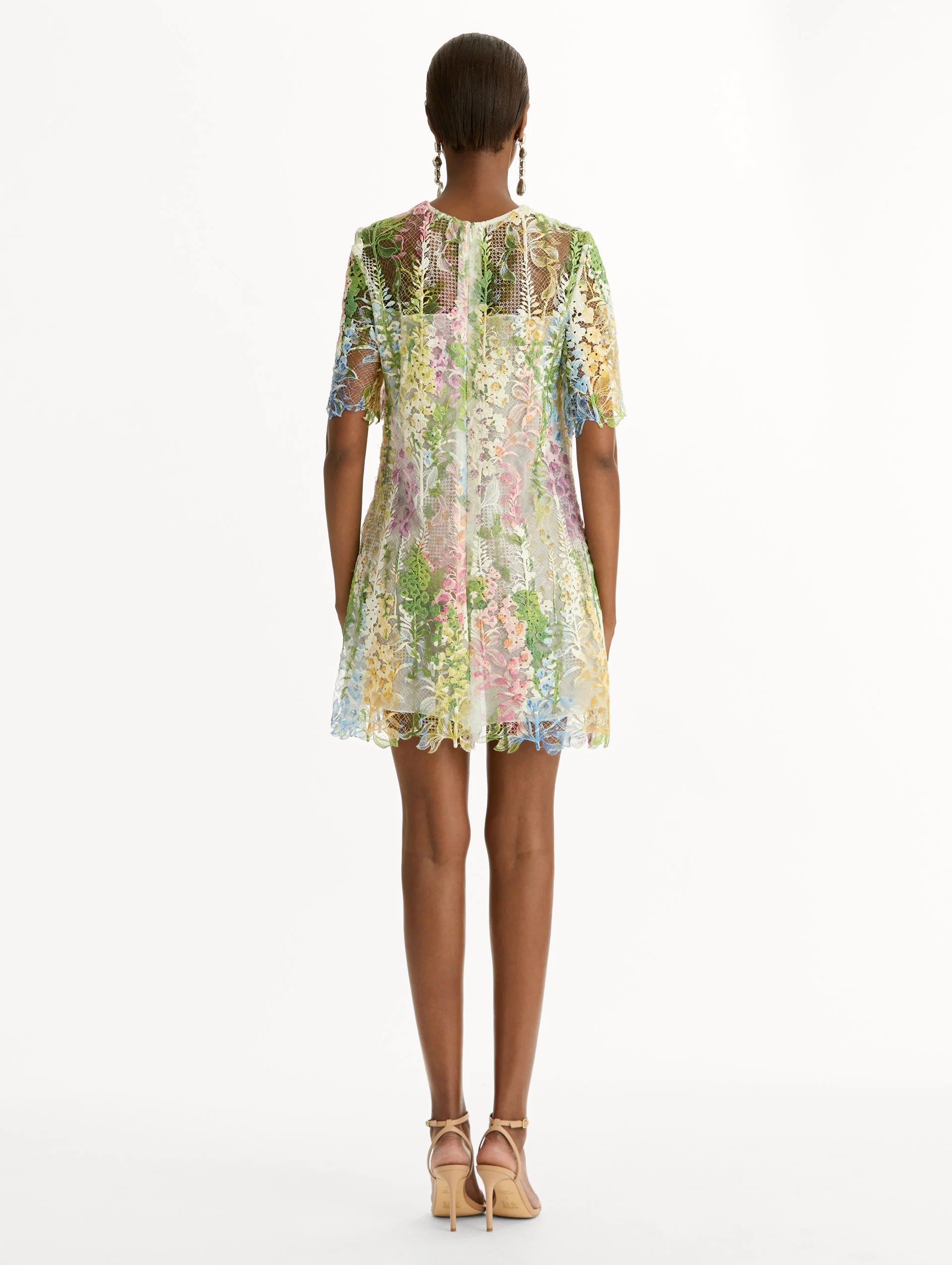 FOXGLOVE GUIPURE SHIFT DRESS