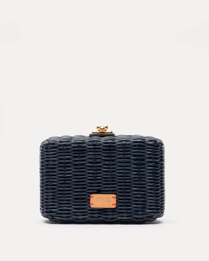 PAIGE WICKER BOX CLUTCH