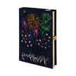 BOOK CLUTCH FIREWORKS STRAPPED