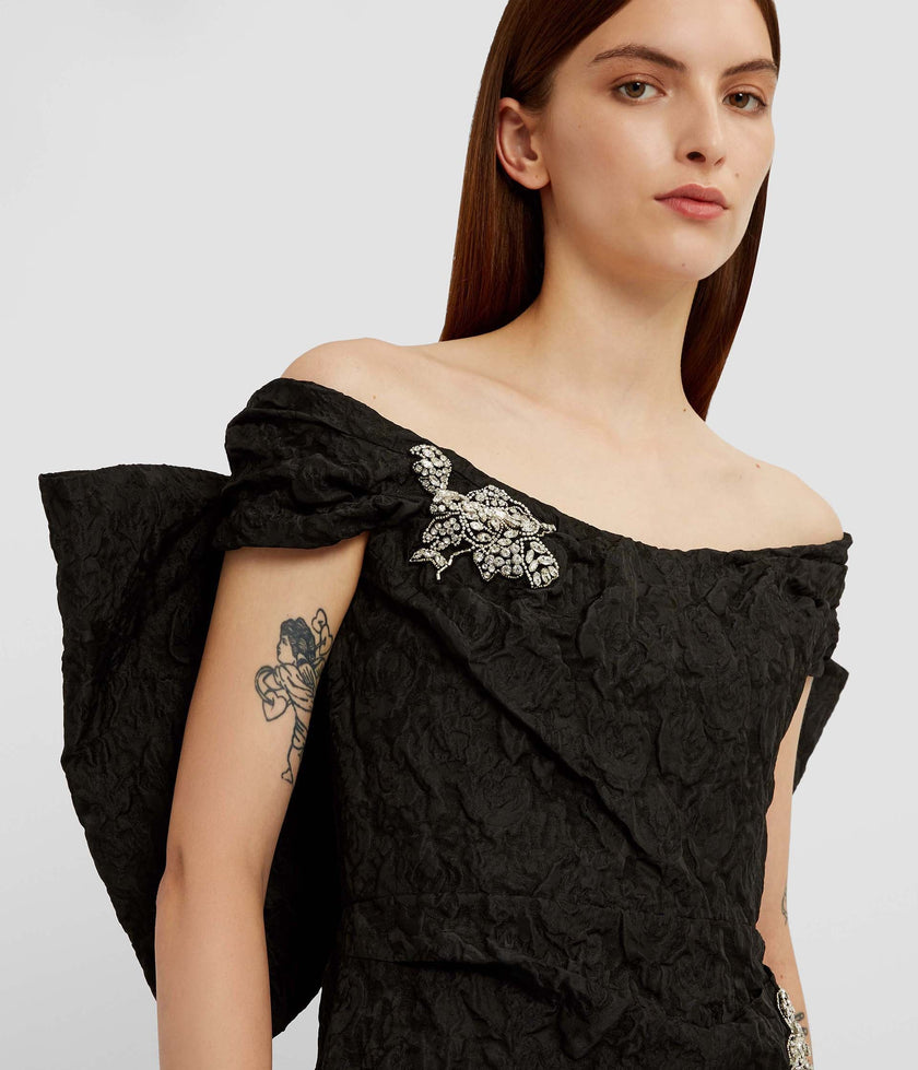 OFF SHOULDER COCKTAIL DRESS