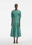STRIPED COTTON FULL SKIRT