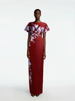 ROSE FIL COUPE COLUMN GOWN