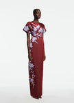 ROSE FIL COUPE COLUMN GOWN