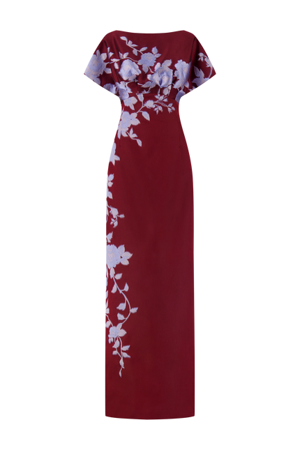 ROSE FIL COUPE COLUMN GOWN