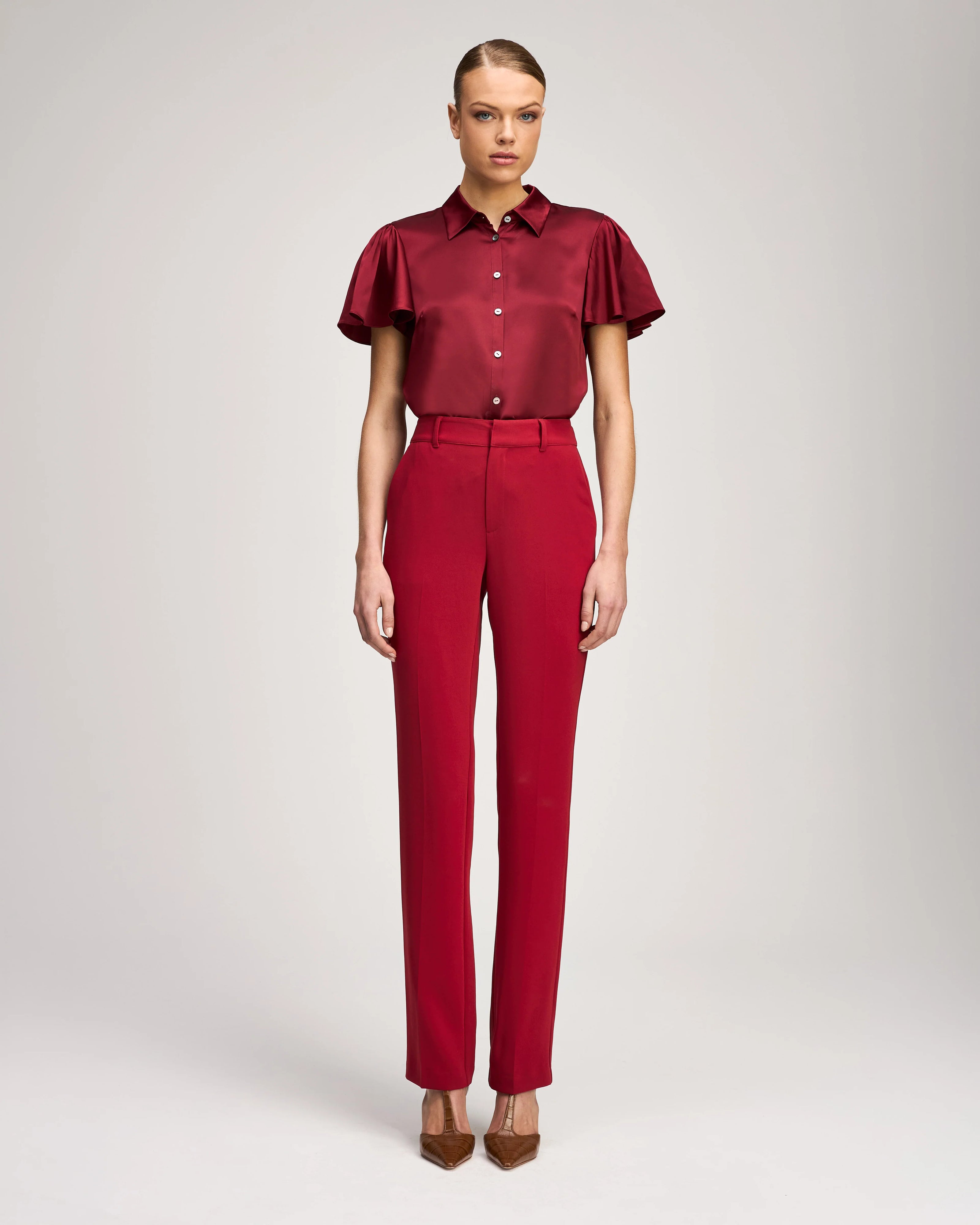 KERRY PANT IN BERRY WINE