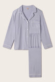 GISELE TENCEL MODAL LONG PJ SET IN LAVENDER DUSK AND IVORY