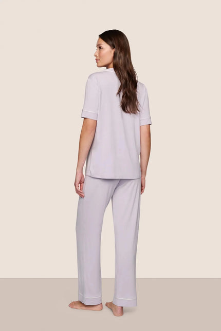 GISELE TENCEL MODAL SHORT SLEEVE AND PANT PJ SET IN THISTLE