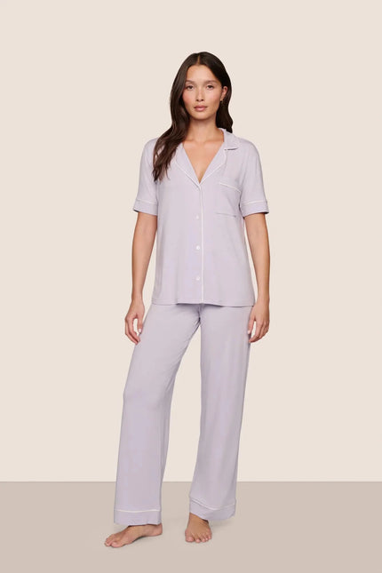 GISELE TENCEL MODAL SHORT SLEEVE AND PANT PJ SET IN THISTLE