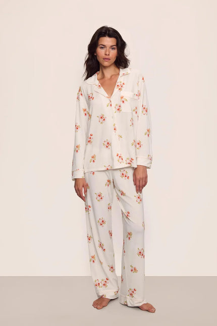 GISELE PRINTED TENCEL MODAL LONG PJ SET