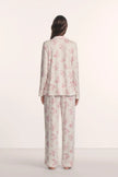GISELE PRINTED TENCEL MODAL LONG PJ SET IN ROSE GARDEN CAMEO