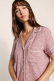 GISELE PRINTED RELAXED SHORT PJ SET IN ANIMAL INSTINCT