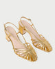 PRISCILLA LATTICE HEELED SANDAL