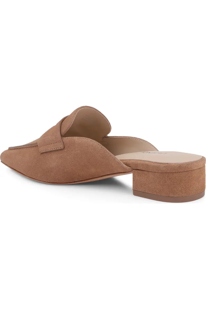 PROVENCE SUEDE PENNY LOAFER MULE