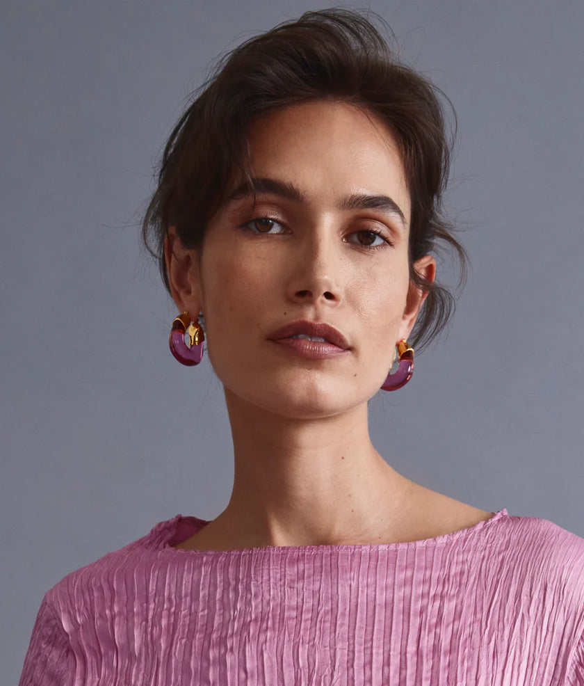 ORGANIC HOOPS IN FLAMINGO