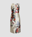 SLEEVLESS COCKTAIL DRESS CRINKLED SILK COCKTAIL DRESS