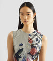 SLEEVLESS COCKTAIL DRESS CRINKLED SILK COCKTAIL DRESS