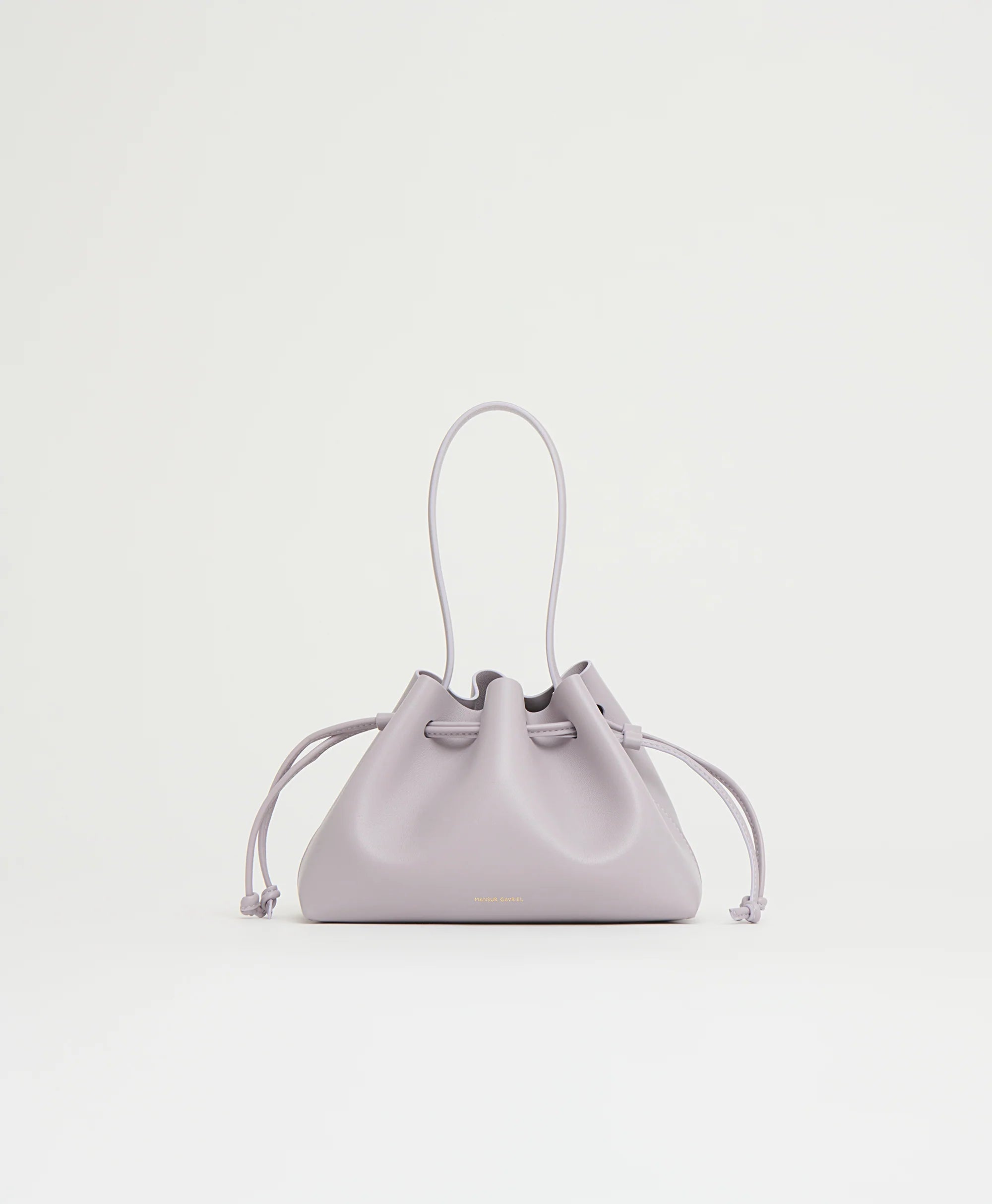DRAWSTRING POUCHETTE IN LILA