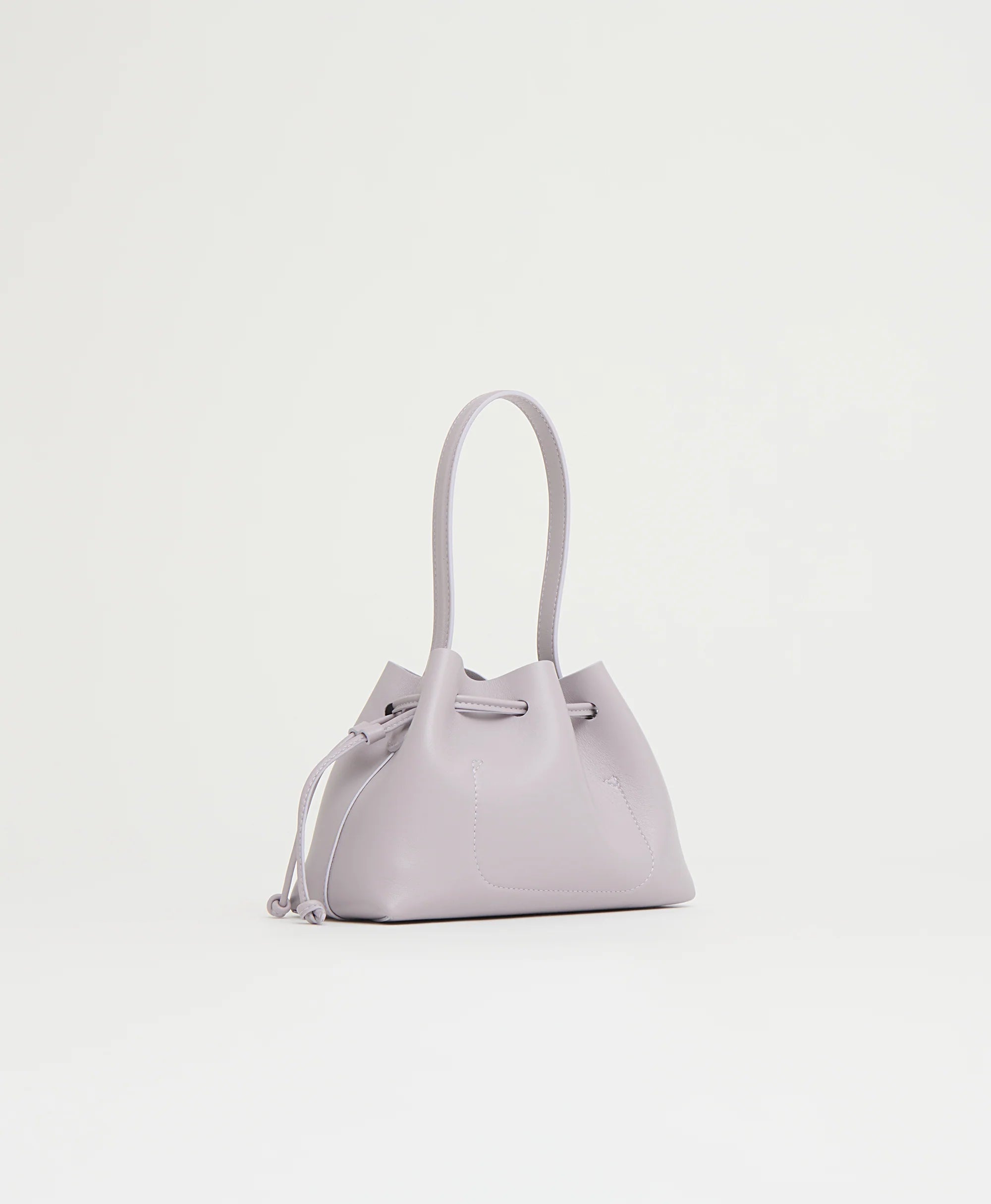 DRAWSTRING POUCHETTE IN LILA