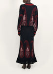 INDIAN MOTIFS MIDI DRESS