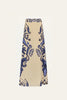 EVERYWHERE SKIRT IN ECRU AND NAVY
