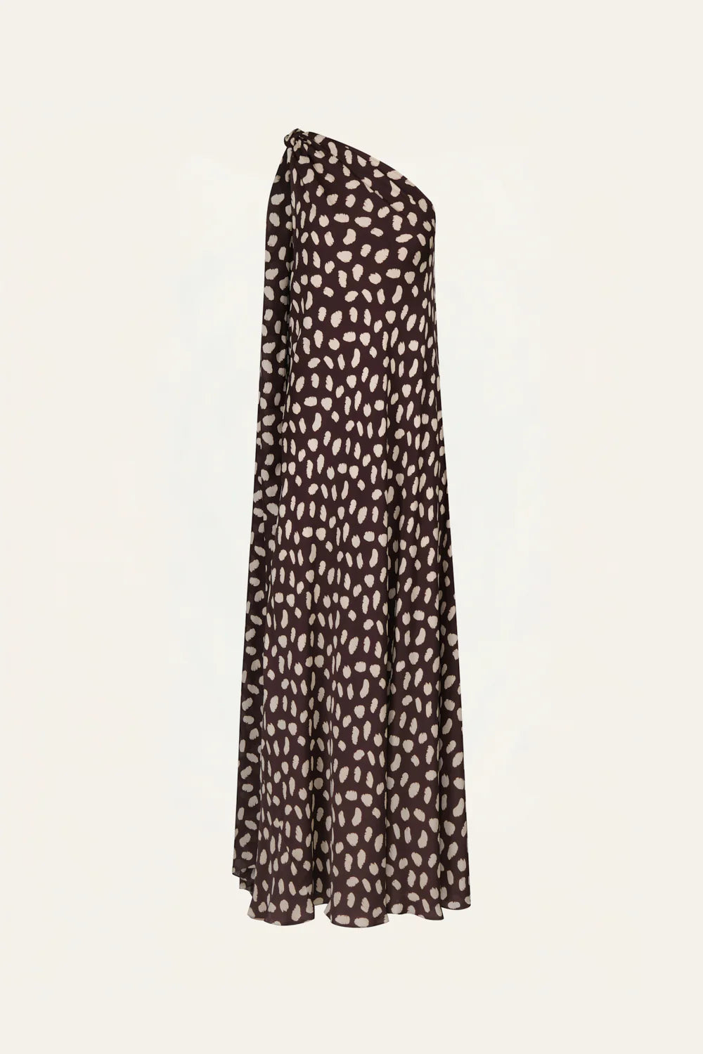 ELEGANT FREEDOM DRESS IN WINE AND ECRU