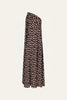 ELEGANT FREEDOM DRESS IN WINE AND ECRU