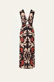 HORIZONTE MISTICO DRESS IN BLACK ECRU