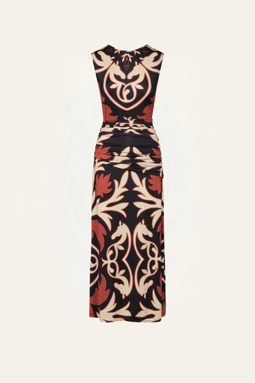 HORIZONTE MISTICO DRESS IN BLACK ECRU