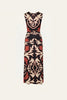 HORIZONTE MISTICO DRESS IN BLACK ECRU
